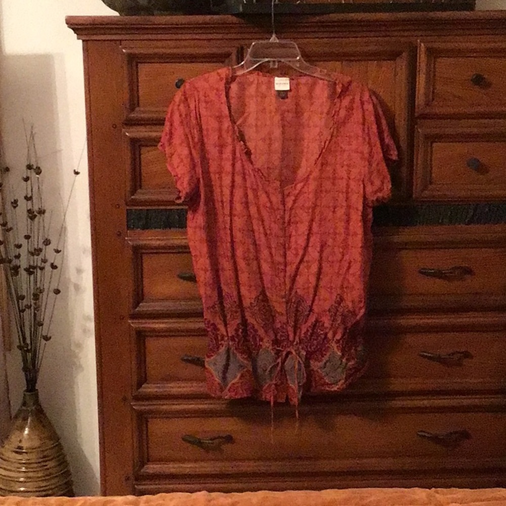 Extra large Women's dark, coral/rust Top
